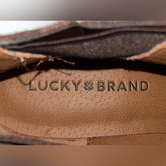 New Lucky Brand Pogan Brown Suede Chelsea Boot Bootie - Size 6.5 - Picture 9 of 9